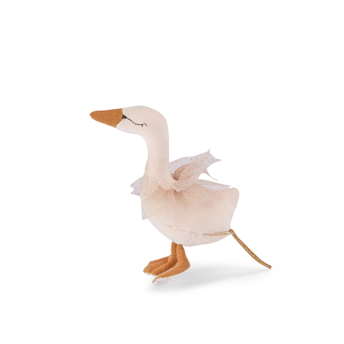Cigno con sonaglio color crema - Moulin Roty