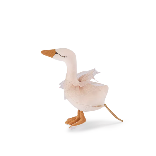 Cigno con sonaglio color crema - Moulin Roty