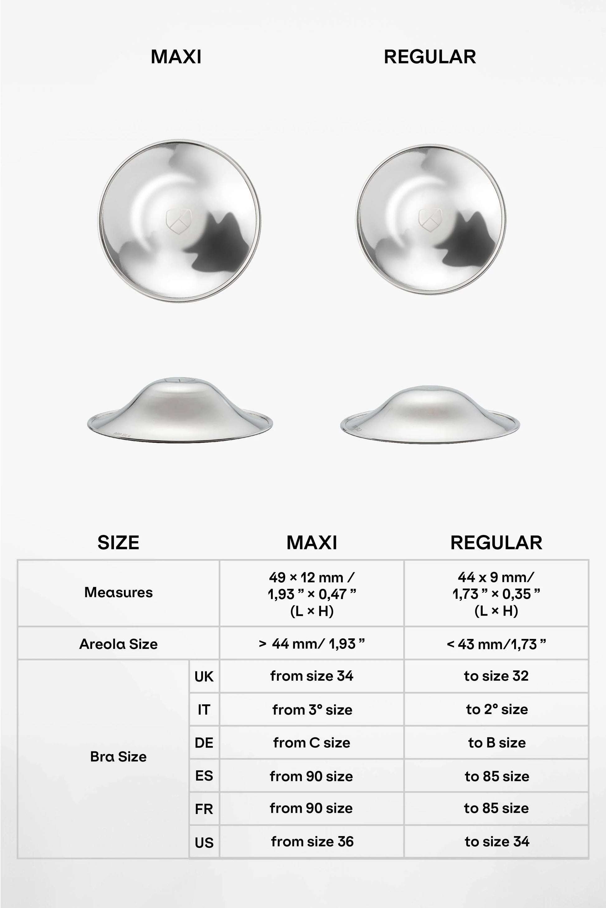 SILVER CUPS coppette paracapezzoli 100% argento - Scandi Kids Concept Store