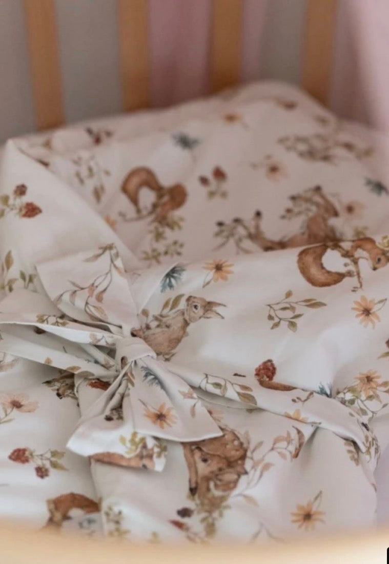 Pial - Copertina avvolgente - Set 2in1 con trapunta e cuscino - foresta