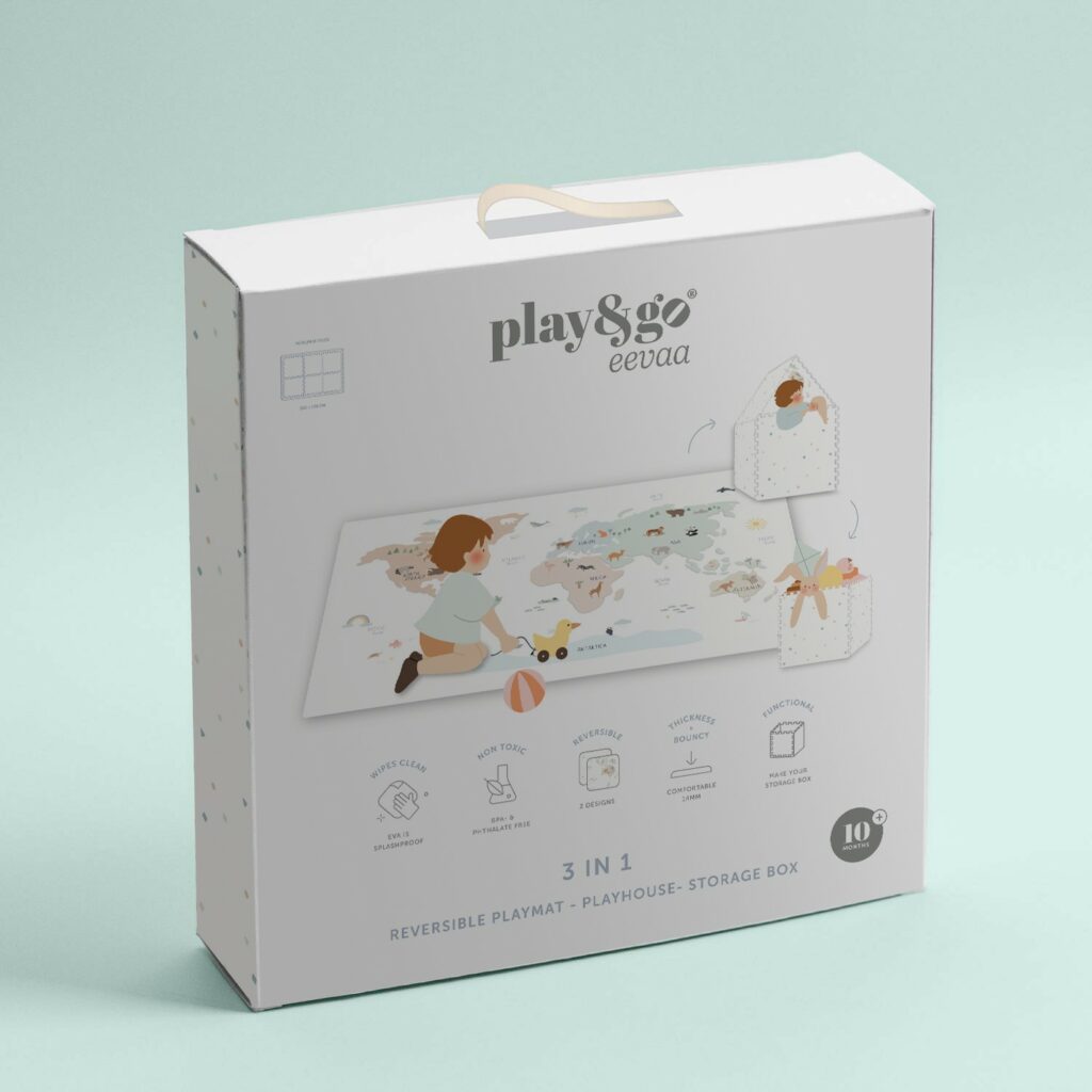 Codi-Play &go tappeto in gomma eva Worldmap