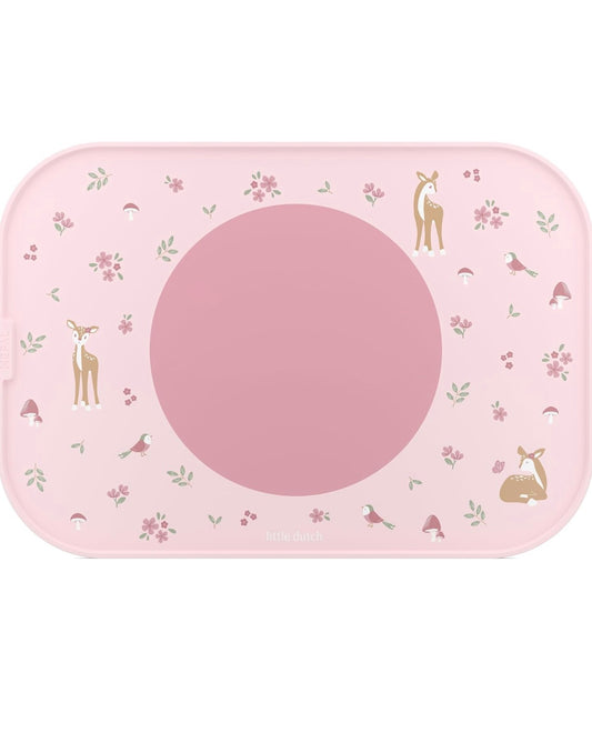 Little Dutch Fairy Garden PAPPA rigid placemat with colorful fairy and garden design, durable and easy to clean.
