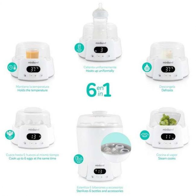 Scalda biberon, sterilizzatore e vaporizzatore Super6