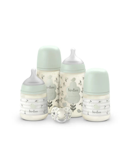 Saru - Set regalo birdies essential verde - suavinex - Scandi Kids Concept Store