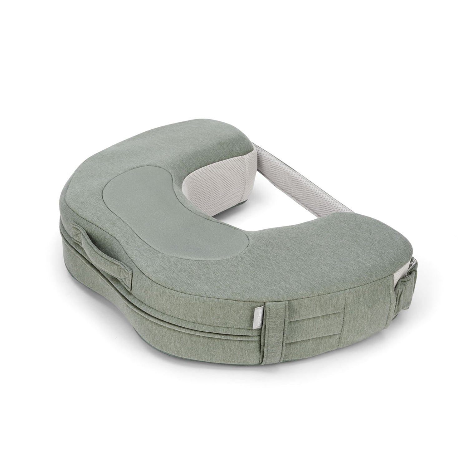 Inglesina ELYSIA breastfeeding pillow with soft fabric cover, designed for comfortable nursing and support for new mothers.
