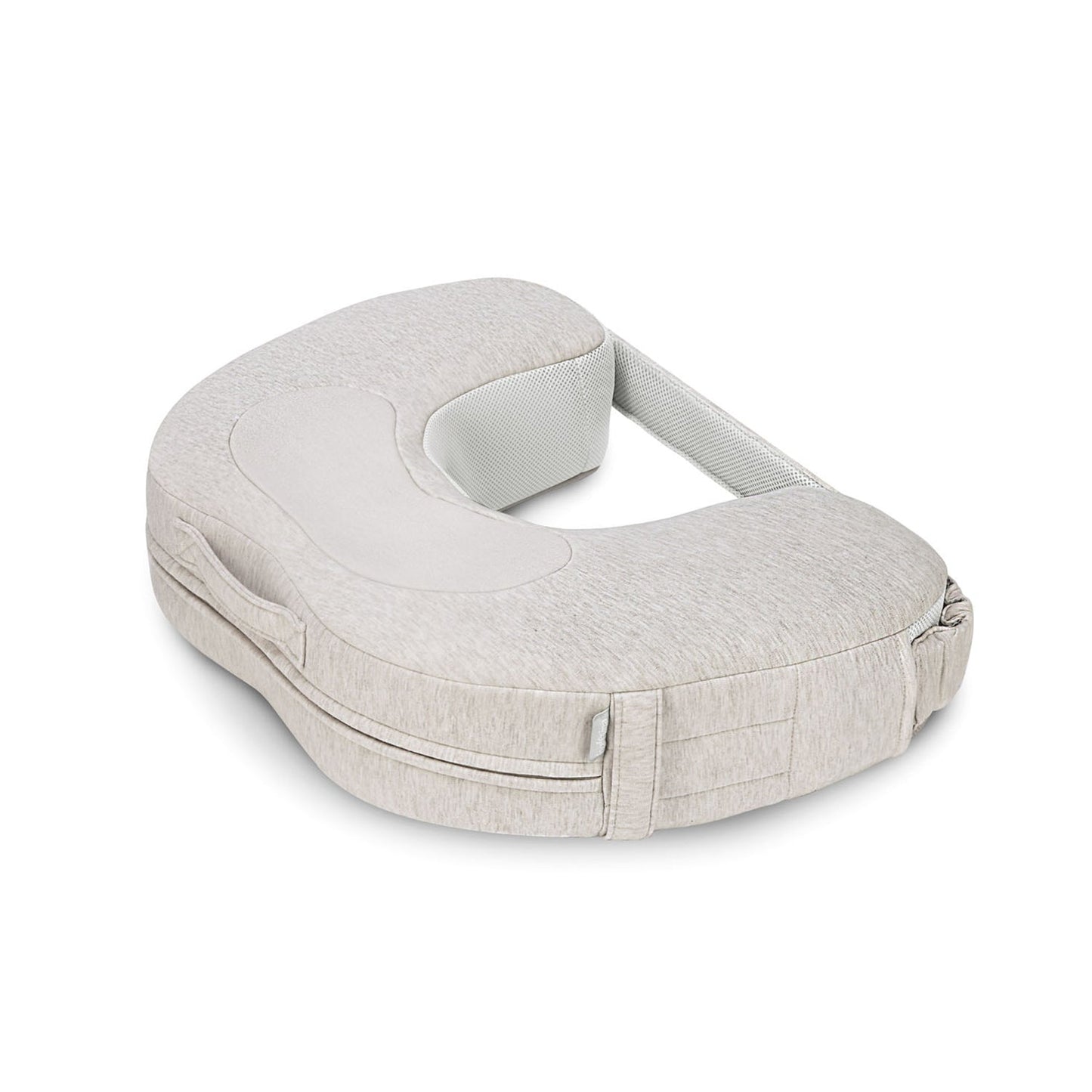 Inglesina ELYSIA breastfeeding pillow with soft fabric cover and ergonomic design for comfortable nursing support.
