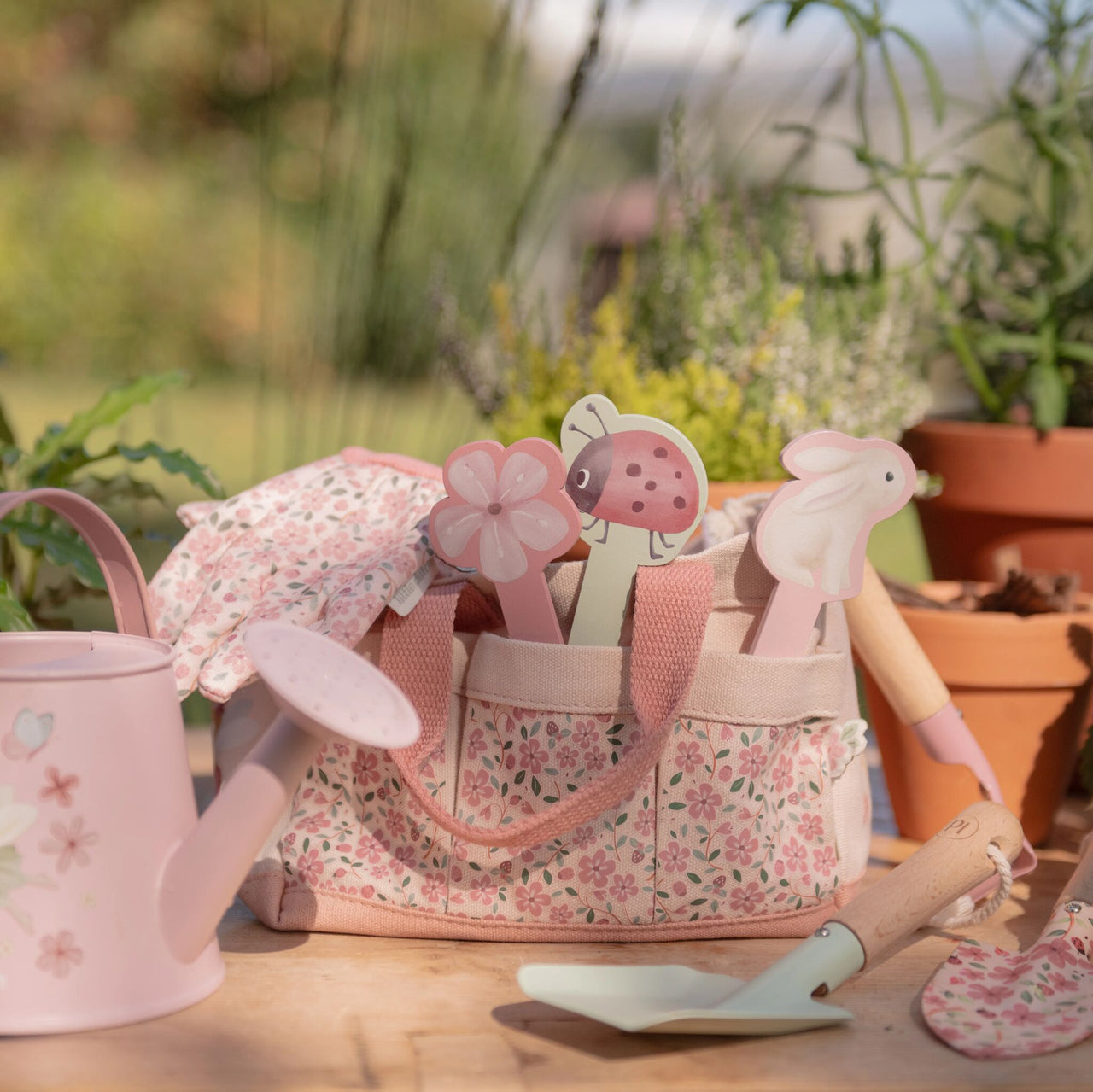 Set regalo da giardino - 5 pezzi - Rosa