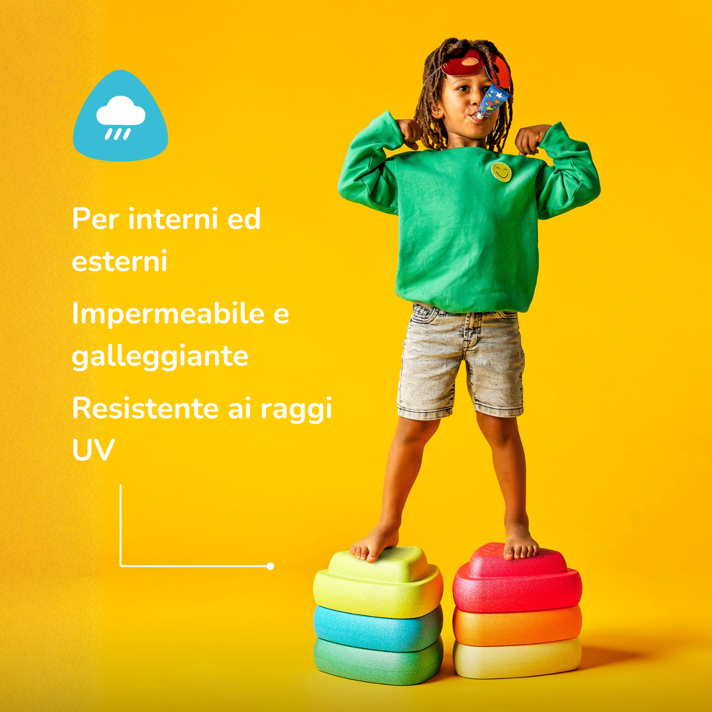 Nattou - Blocchi Equilibrio Blocky Multicolore