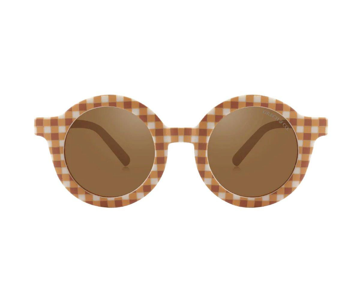 Occhiali da Sole Kids New Round Sienna Gingham 18-8