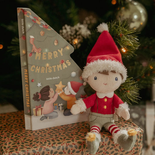 Libro di Natale con peluche Jim - Set regalo