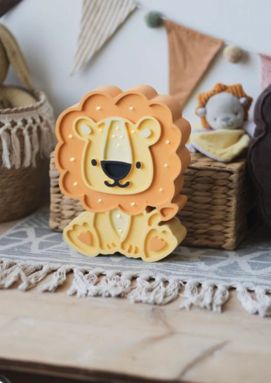 COMO-Lampada legno leone
