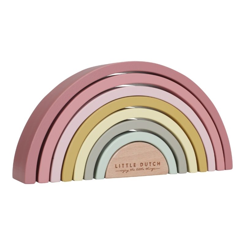 Rainbow - arcobaleno legno pink rosa