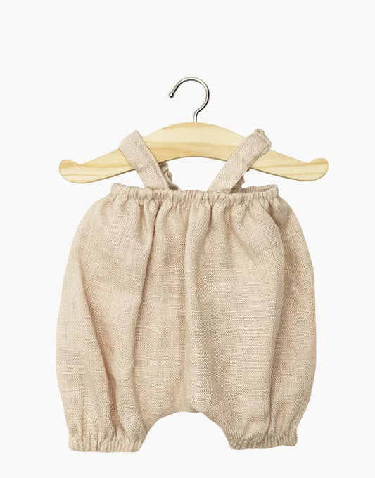 Vestito per bambola minikane -  Kim bloomers in lino lavato color carne