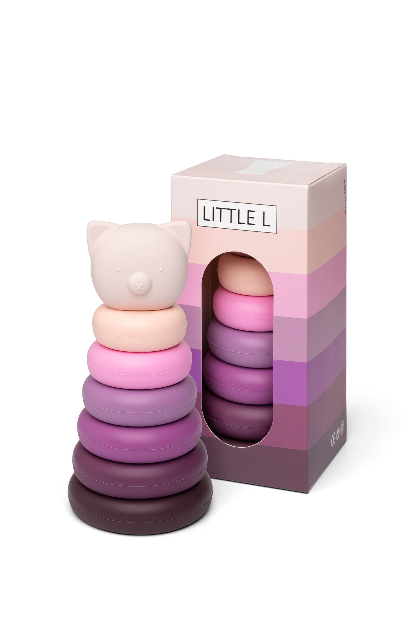 Little L - Torre impilabile - maialino rosa