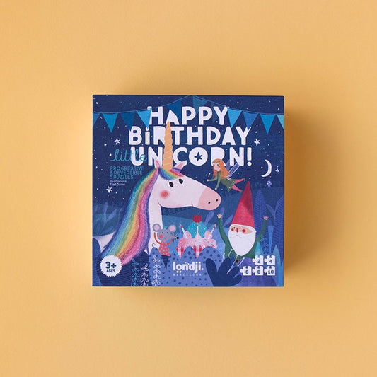 Puzzle unicorno di buon compleanno