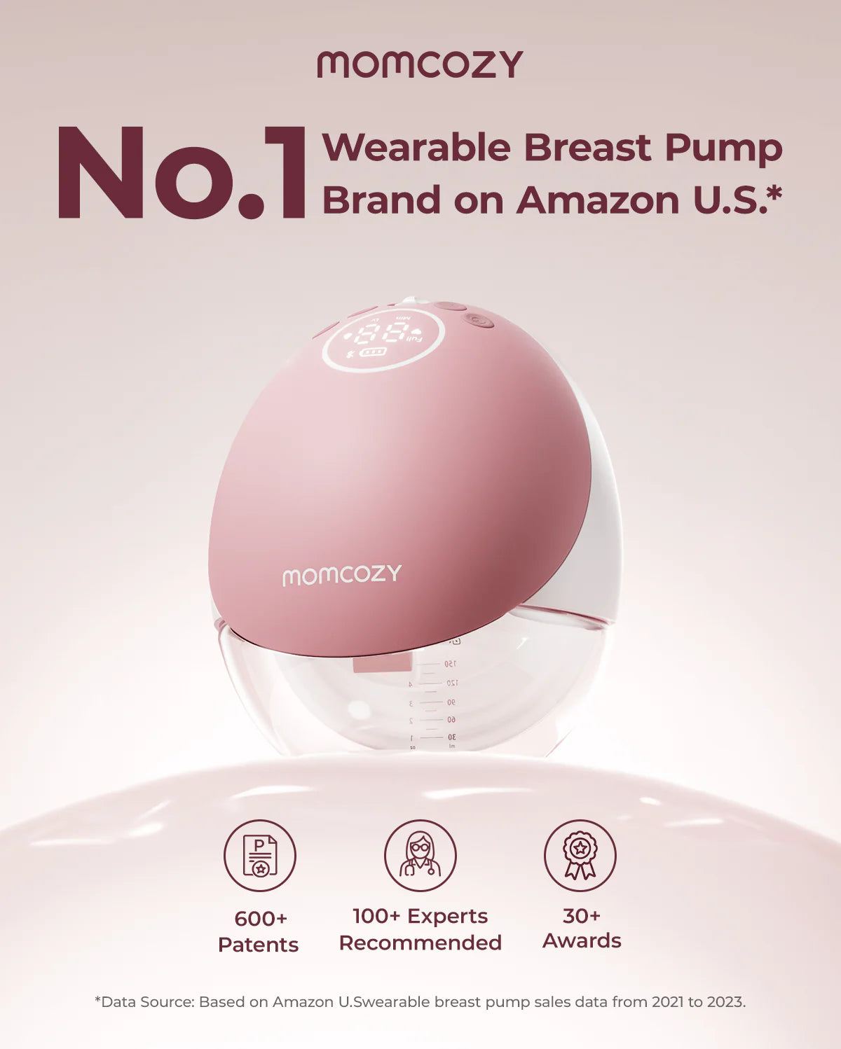 Tiralatte a mani libere Momcozy Mobile Flow™ | M9 (singolo)