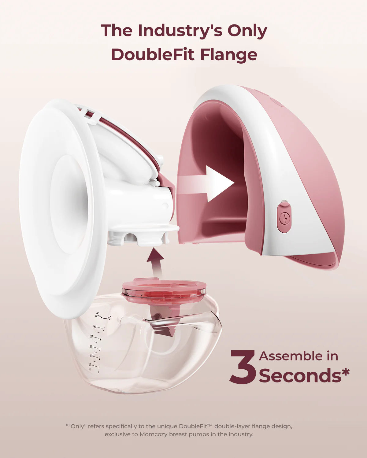 Tiralatte a mani libere Momcozy Mobile Flow™ | M9 (singolo)