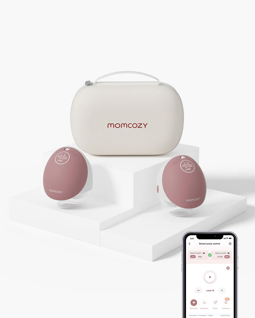 Tiralatte a mani libere Momcozy Mobile Flow™ | M9 (singolo)