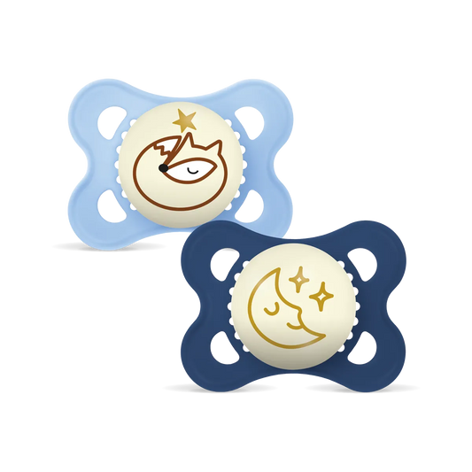 MAM Original Night succhietto, 2-6 mesi blu celeste