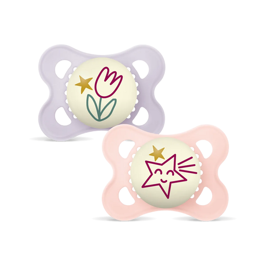 MAM Original Night Silicone 2-6  lilla rosa