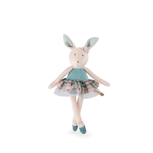 Piccolo peluche a forma di coniglio blu - Moulin Roty