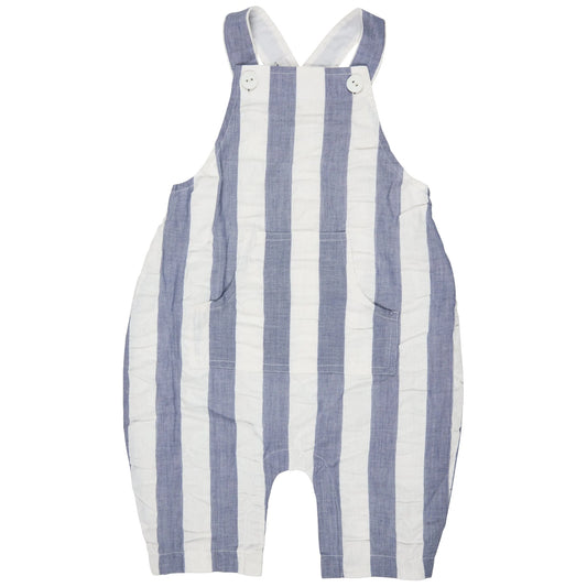 Salopette per bambini (Seersucker Wide Stripe) - Indaco PIGEON
