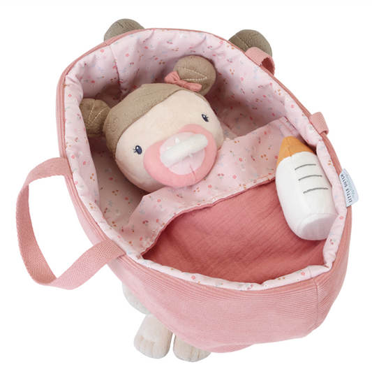 Peluche Bambola Rosa Little Pink Flowers - baby doll rosa set