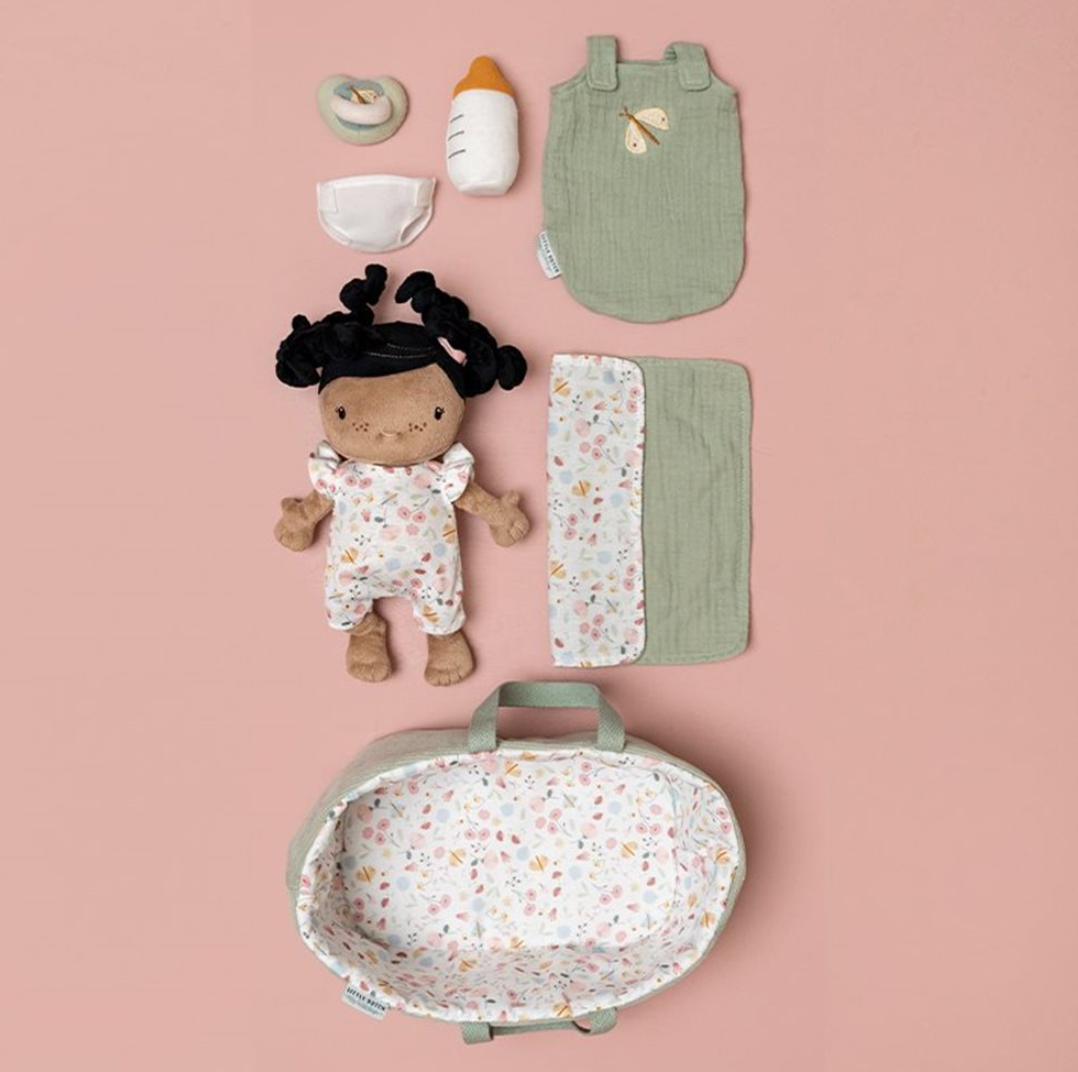 Peluche Bambola Evi Flowers & Butterflies  - baby doll Evi  set