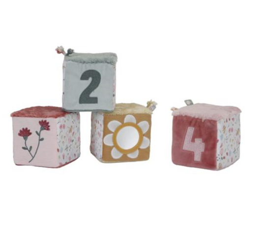 Soft blocks  Cubi morbidi  (4pezzi) LD87 - Flower & Butterflies