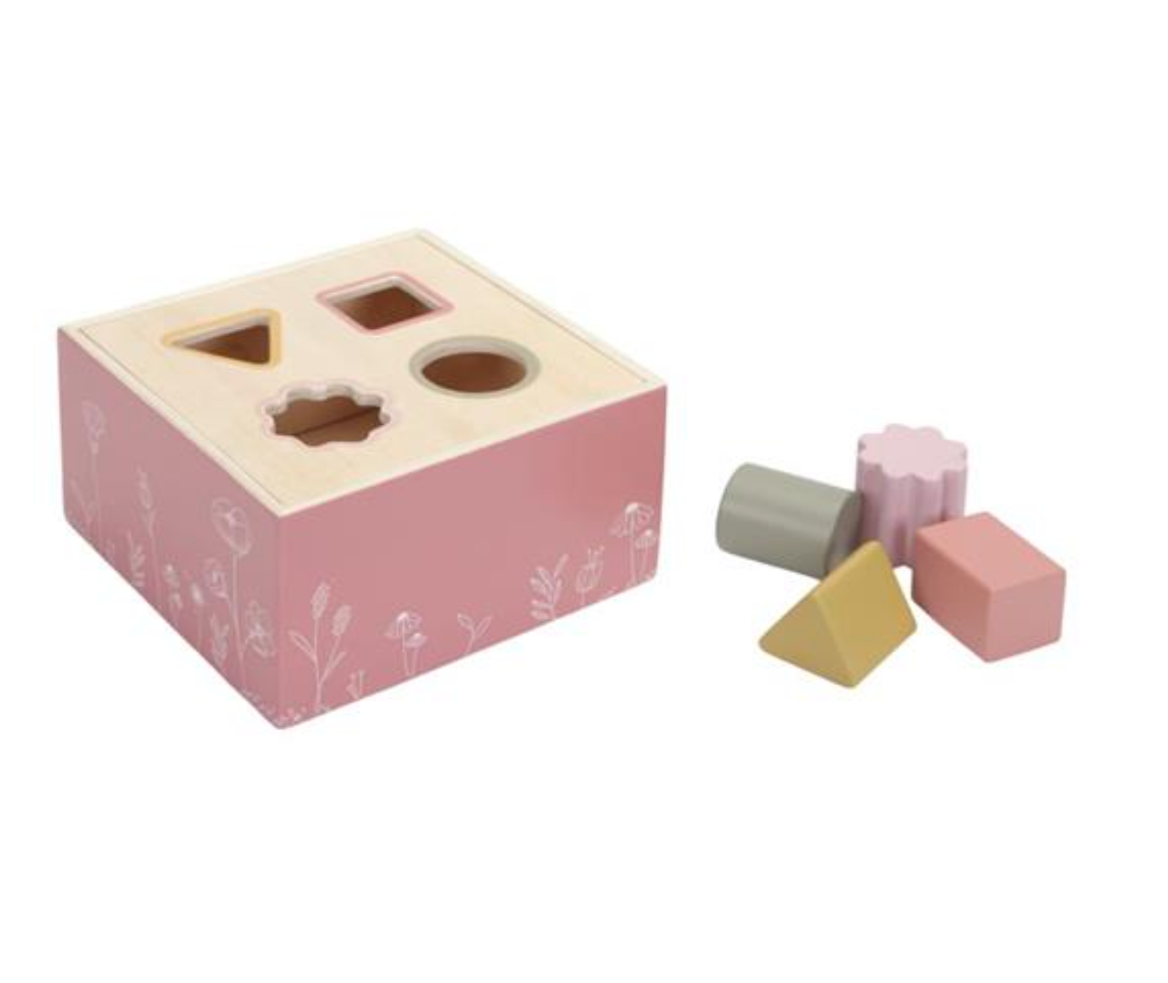 Shape Sorter - cubo con forme ad incastro flower