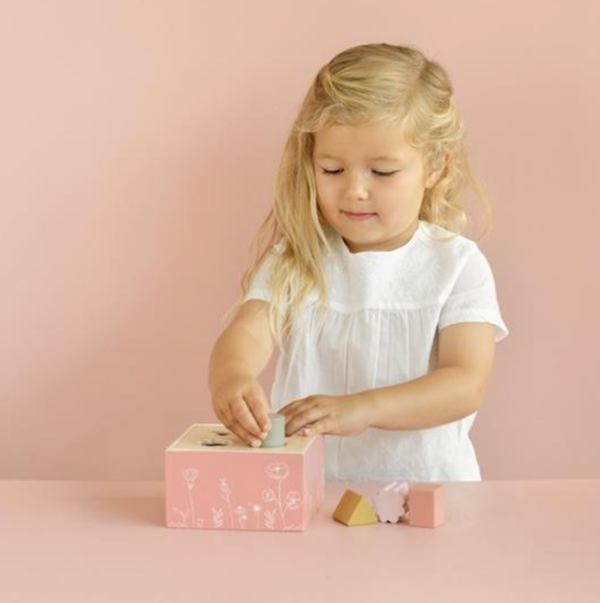 Shape Sorter - cubo con forme ad incastro flower