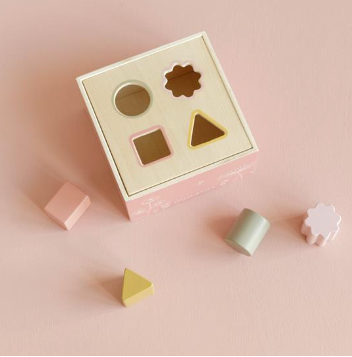 Shape Sorter - cubo con forme ad incastro flower