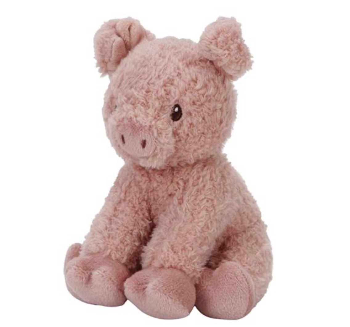 Peluche Small Cuddly Maialino Little Farm - 17 cm