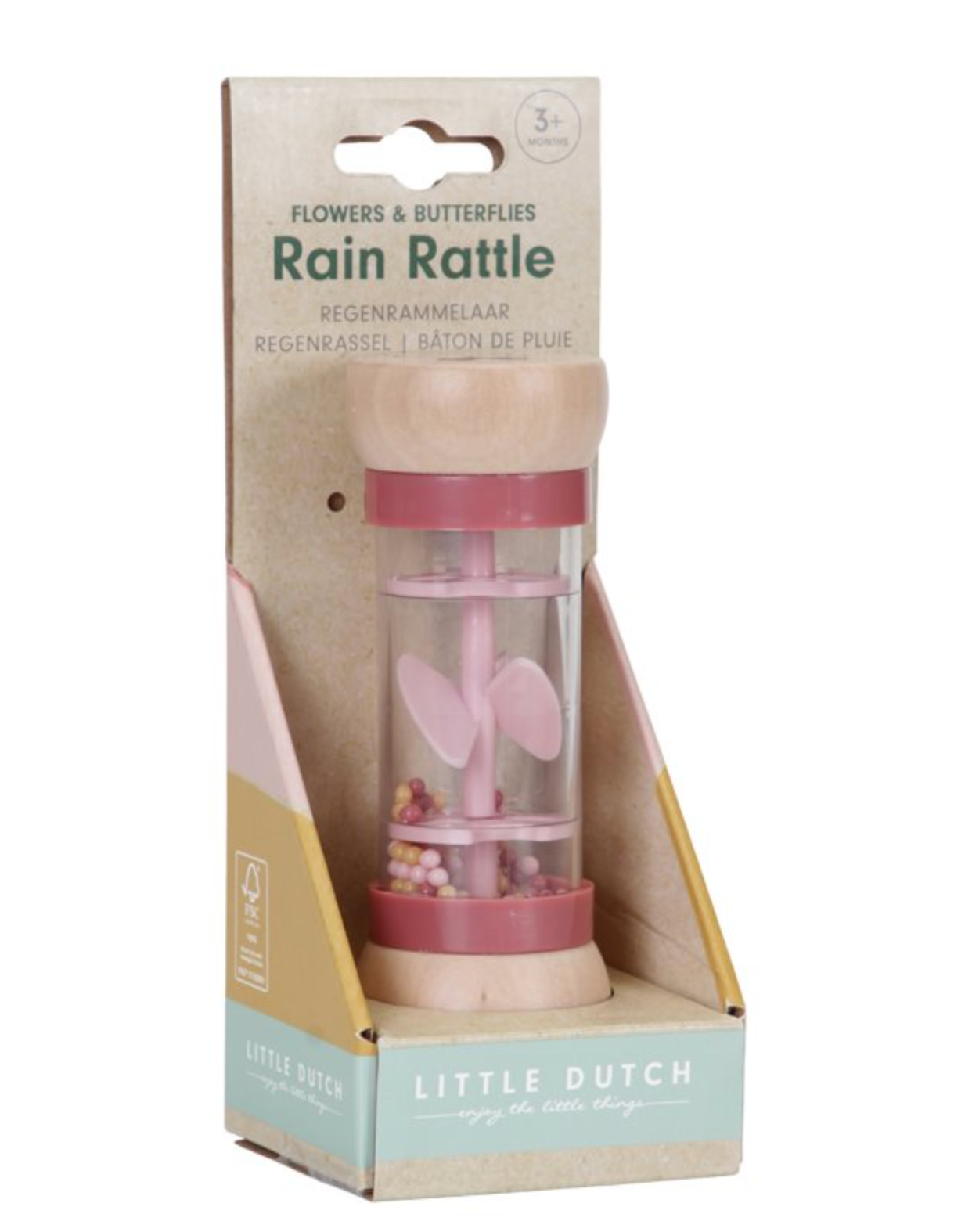 Rain rattle Flowers & Butterflies FSC