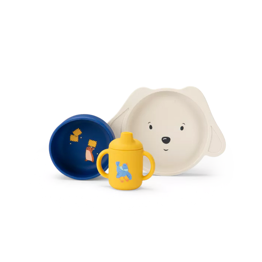 Set Stoviglie In Silicone, Chip & Pilou - Moulin Roty