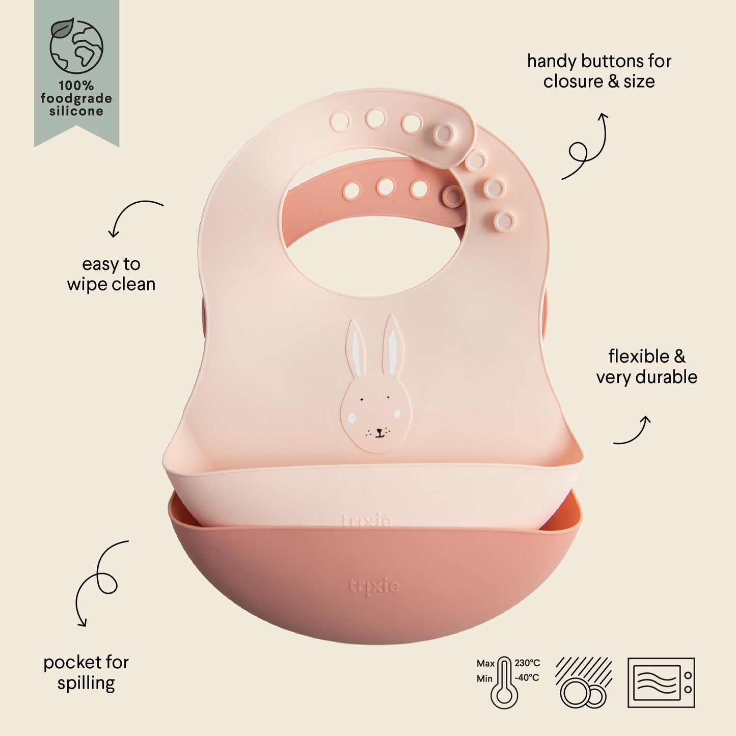 2 Bavagli in silicone  Mrs. Rabbit