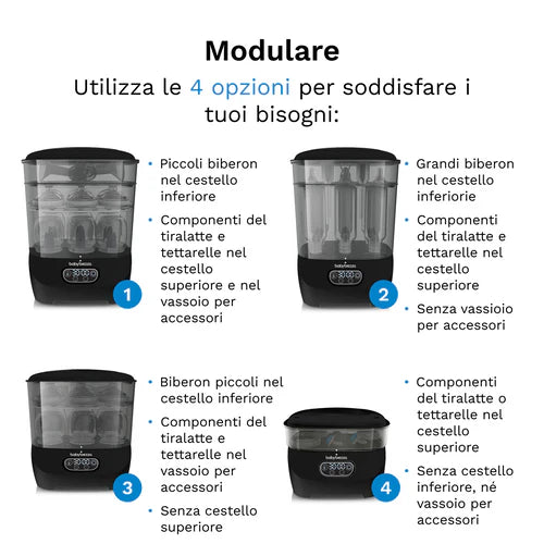 Cripe-Sterilizer Dryer Advanced - Sterilizza e asciuga i biberon il 33% più velocemente