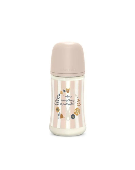 Biberon wonderland 270 ml flusso medio rosa - suavinex