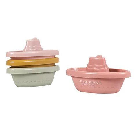 Barche da bagno impilabili rosa