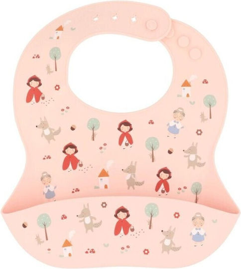 Tutete Bavaglino Impermeabile in Silicone con Tasca Little Red
