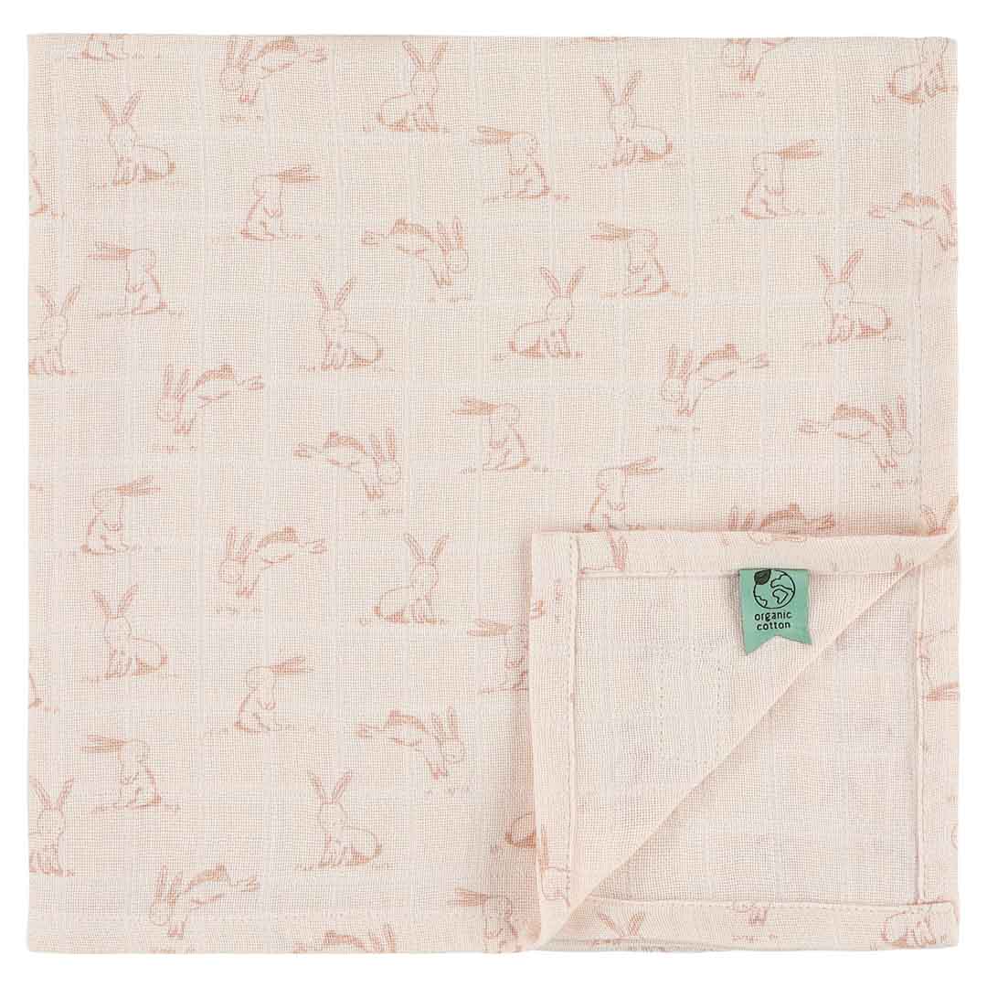 Mussola in confezione da 3 pezzi | 55x55 cm - Coniglio