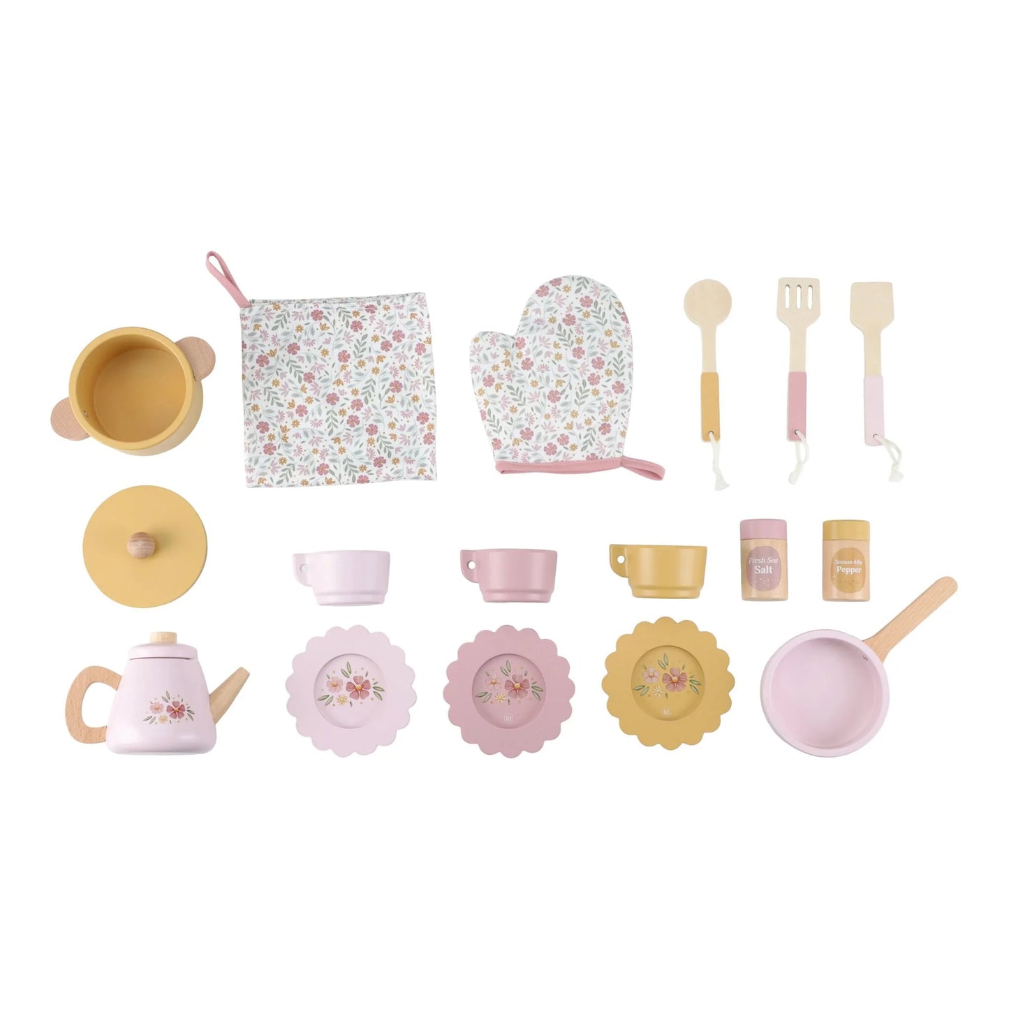 Cucina giocattolo in legno - Rosa - Essentials