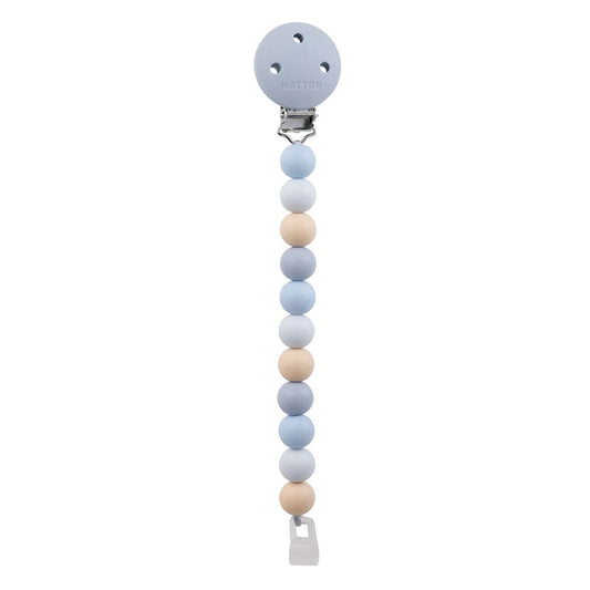 Nattou Catenella Ciuccio in Silicone Multicolore Azzurro