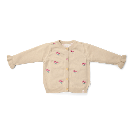 Little Dutch Cardigan lavorato a maglia Sabbia