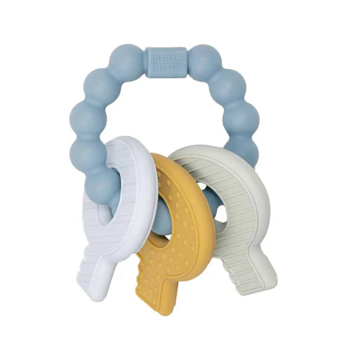 Portachiavi giocattolo da dentizione blu