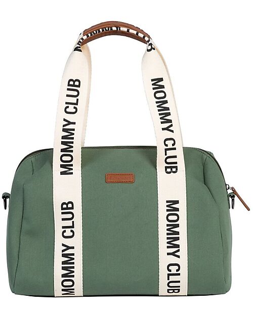 Borsa Cambio Mommy Club Signature in Tela - Verde - Include Fasciatoio Portatile