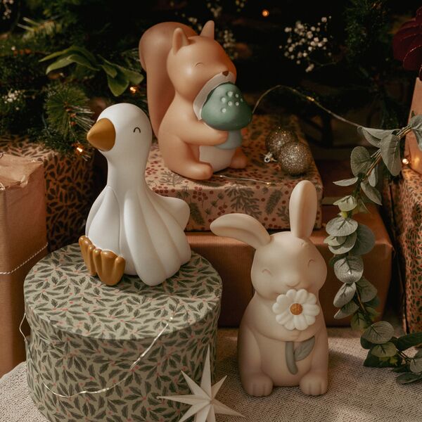 Lampada da notte - Multicolore - Amici della foresta - Coniglietto