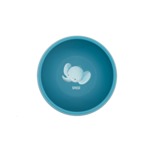Ciotola con ventosa in silicone - Elefante Chewy -SASSI