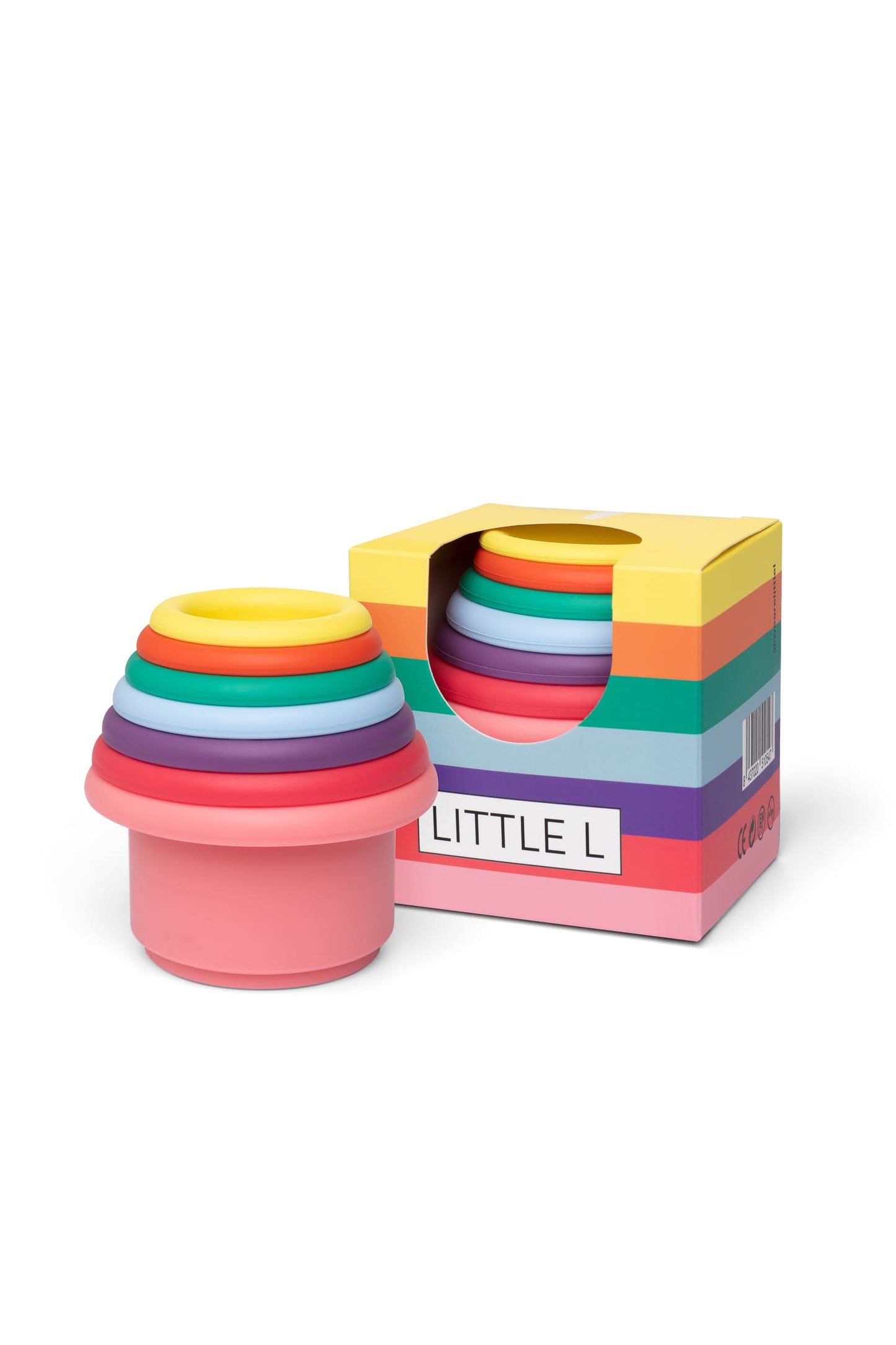 Frimo - Little L - SET OF 2 SENSORY BALLS GREEN AND PINK + CUPS BRIGHT COLORS