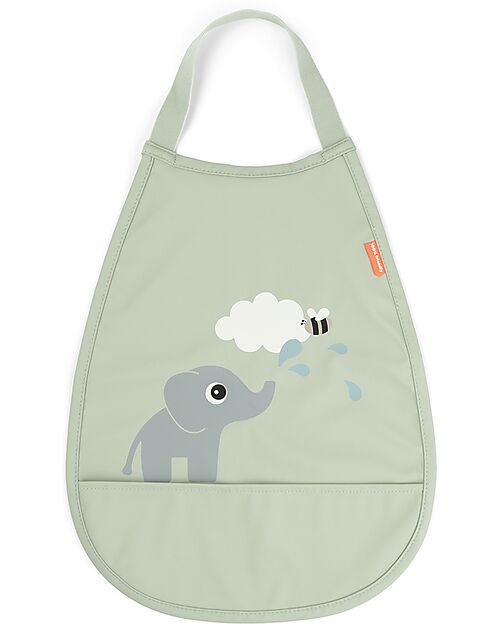 Bavaglino Pull Over - Impermebaile con Tasca - Elphee - Verde - Certificato OEKO-TEX